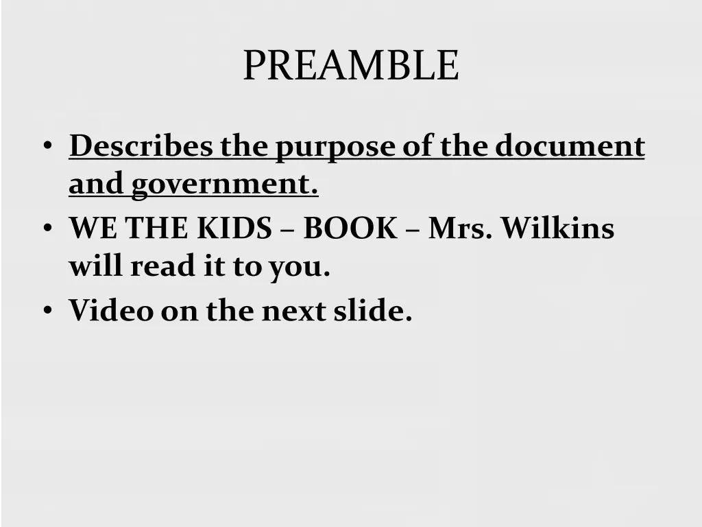 preamble