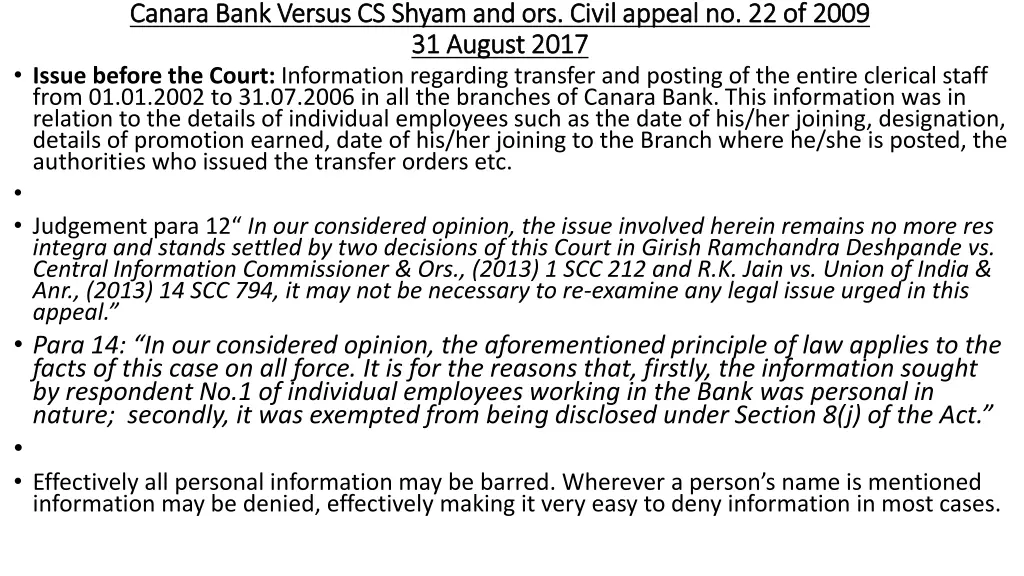 canara bank versus cs canara bank versus cs shyam