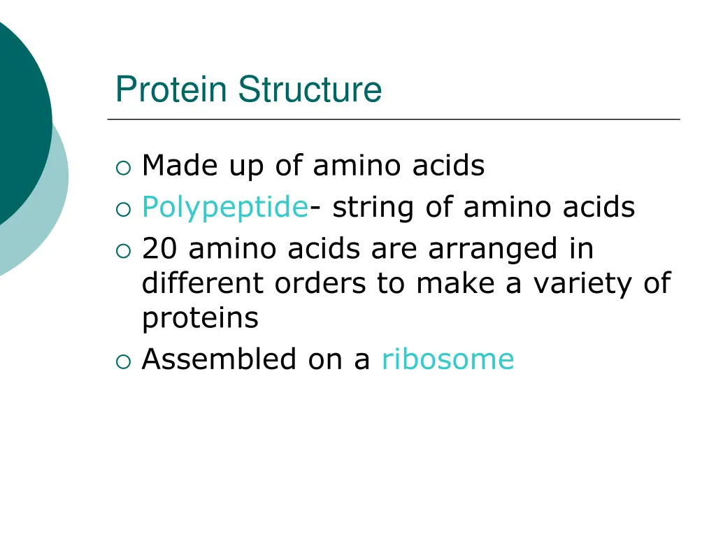 protein structure