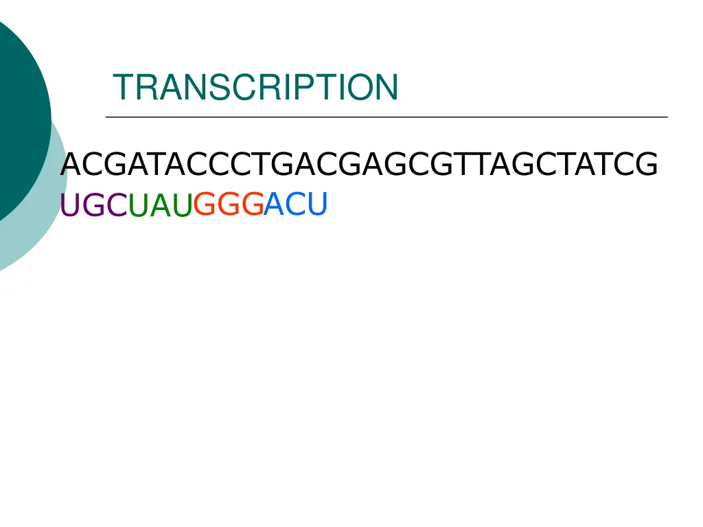 transcription 1