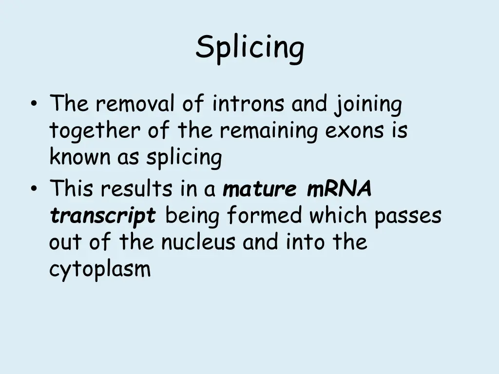 splicing 1