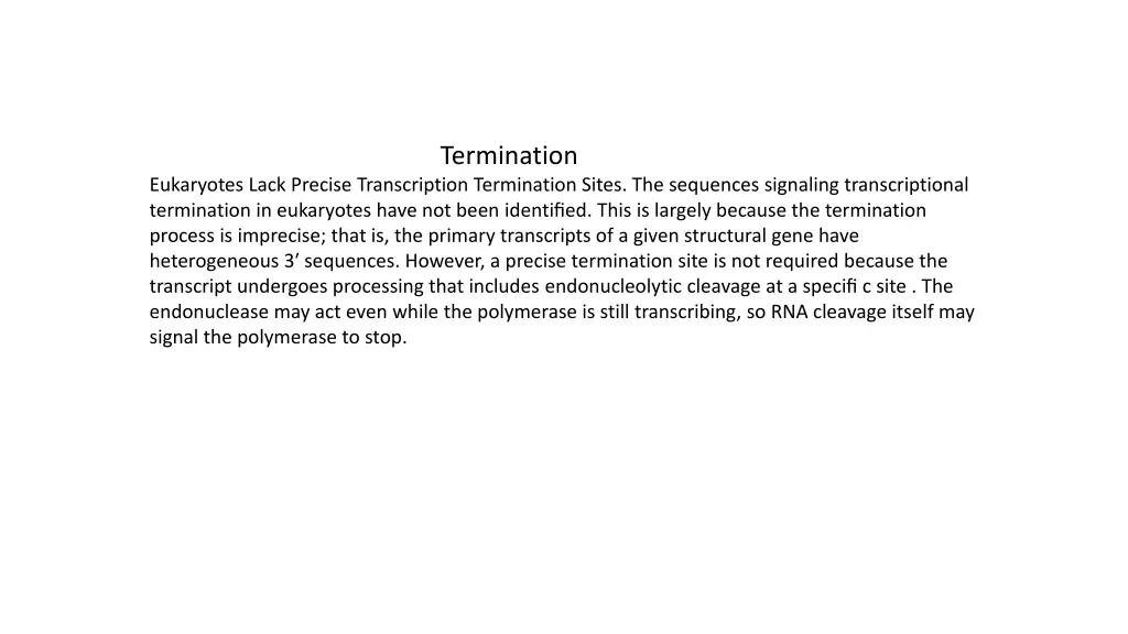 termination