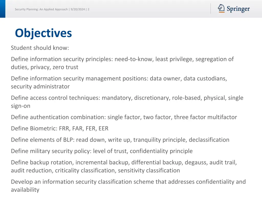 security planning an applied approach 9 20 2024 2