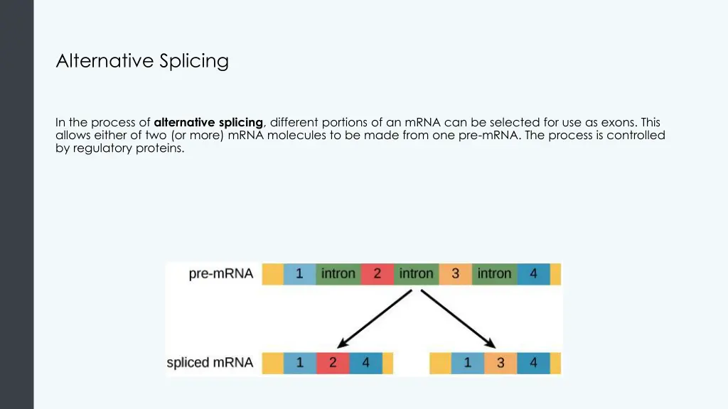 alternative splicing