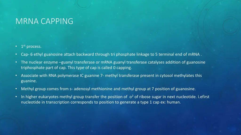 mrna capping