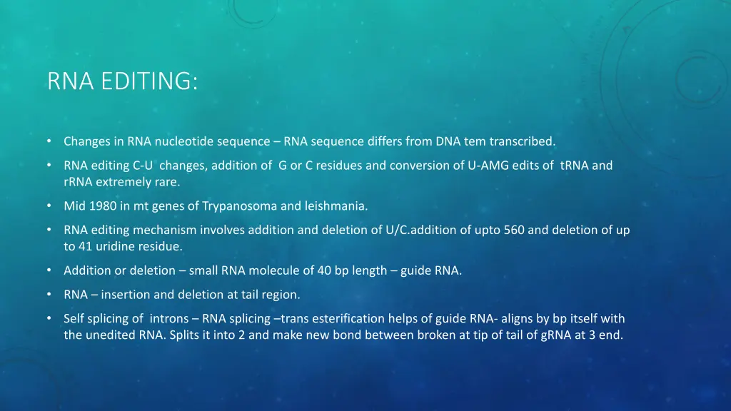 rna editing