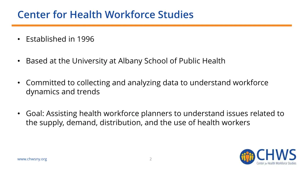 center for health workforce studies