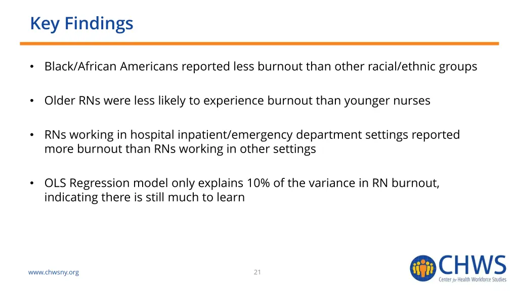 key findings