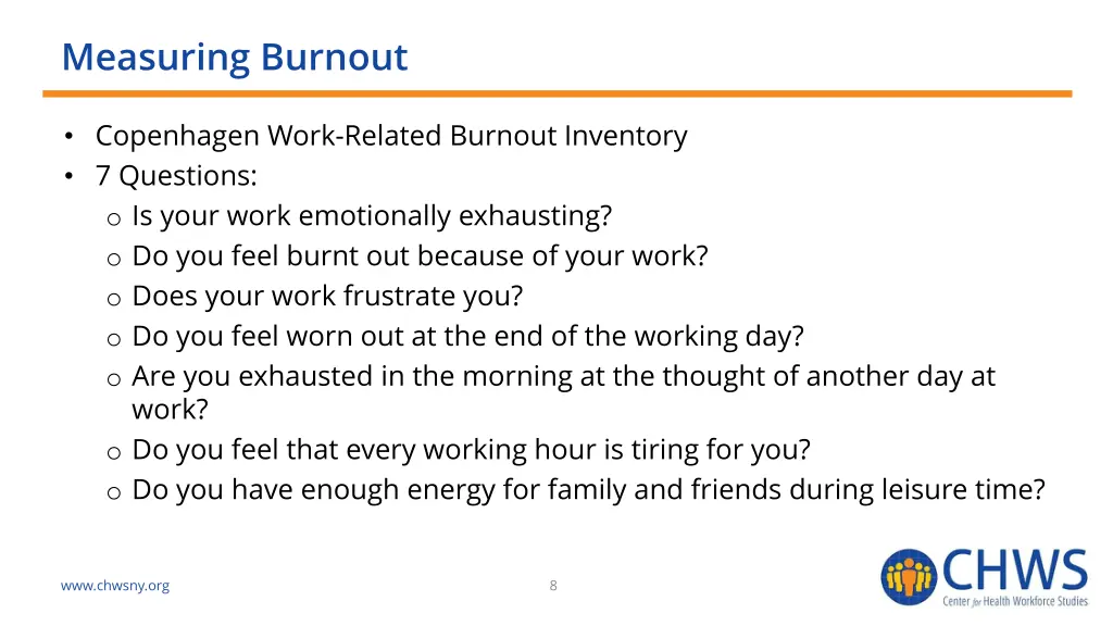 measuring burnout