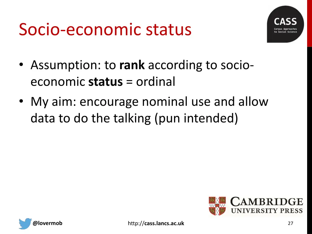 socio economic status