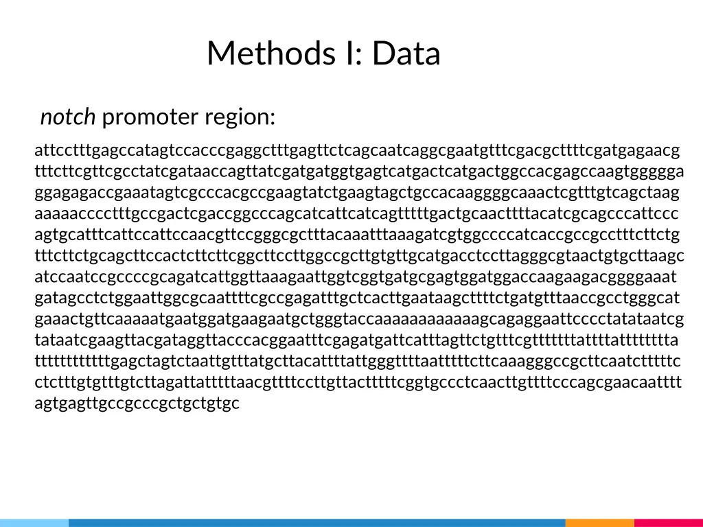 methods i data 1