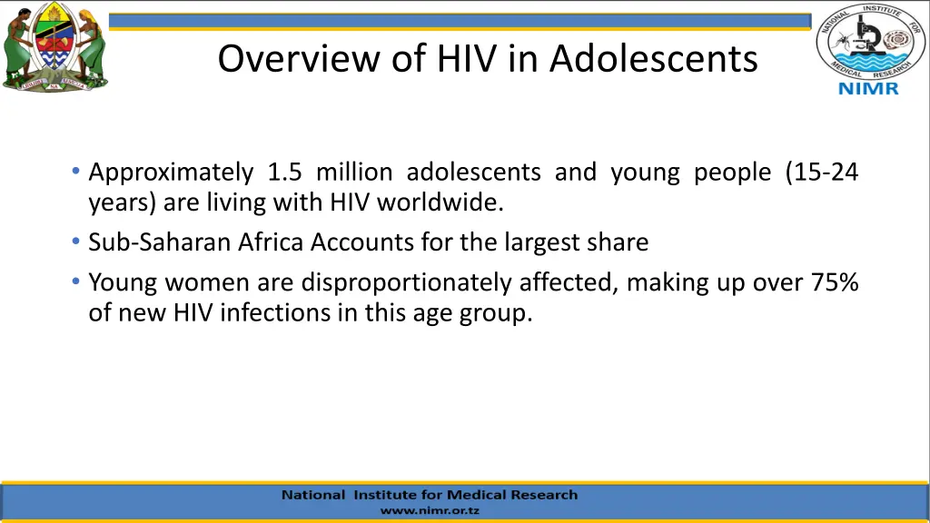 overview of hiv in adolescents