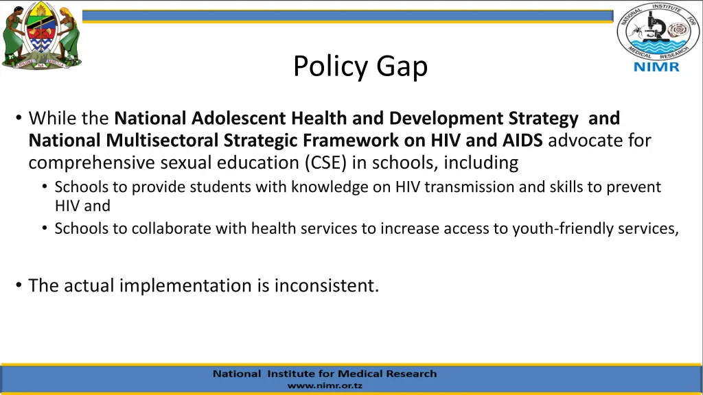 policy gap