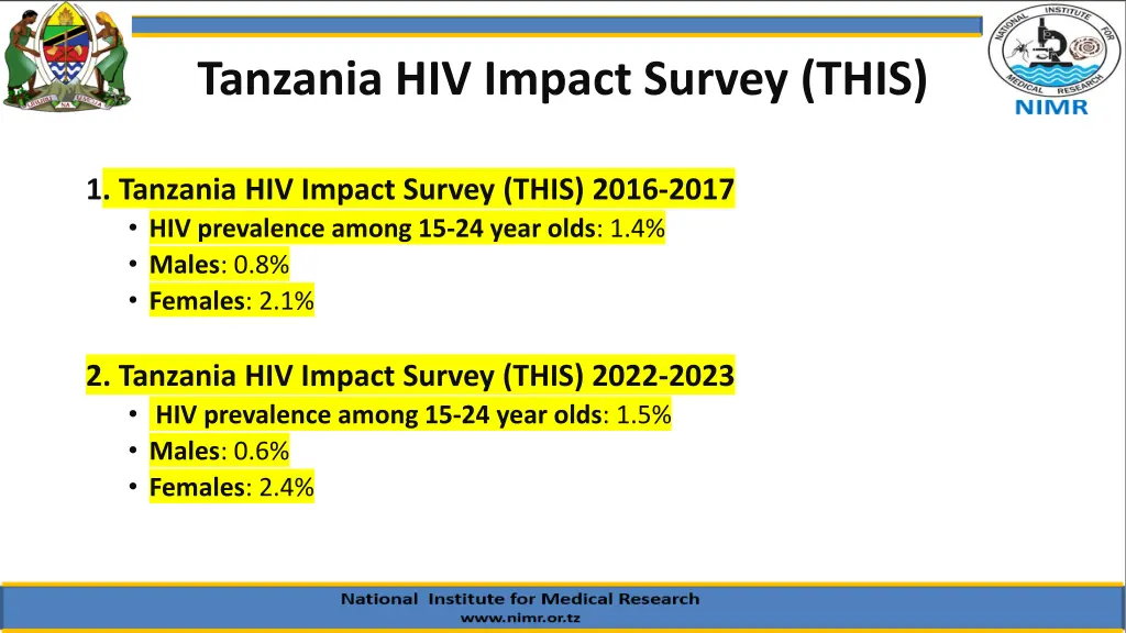 tanzania hiv impact survey this