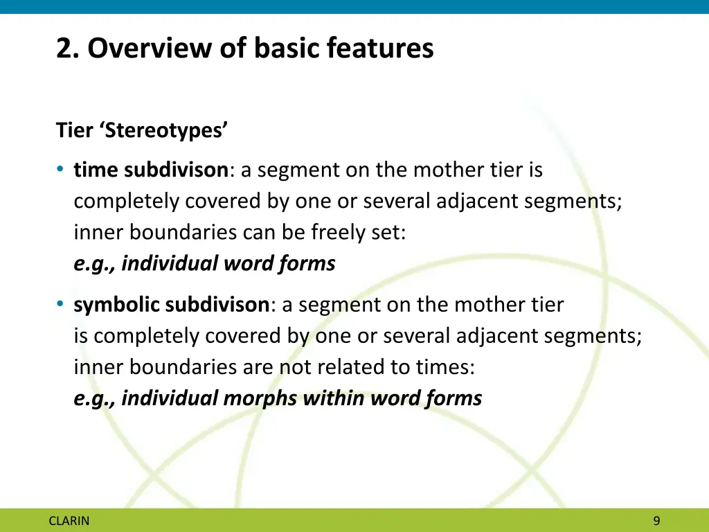 2 overview of basic features 4