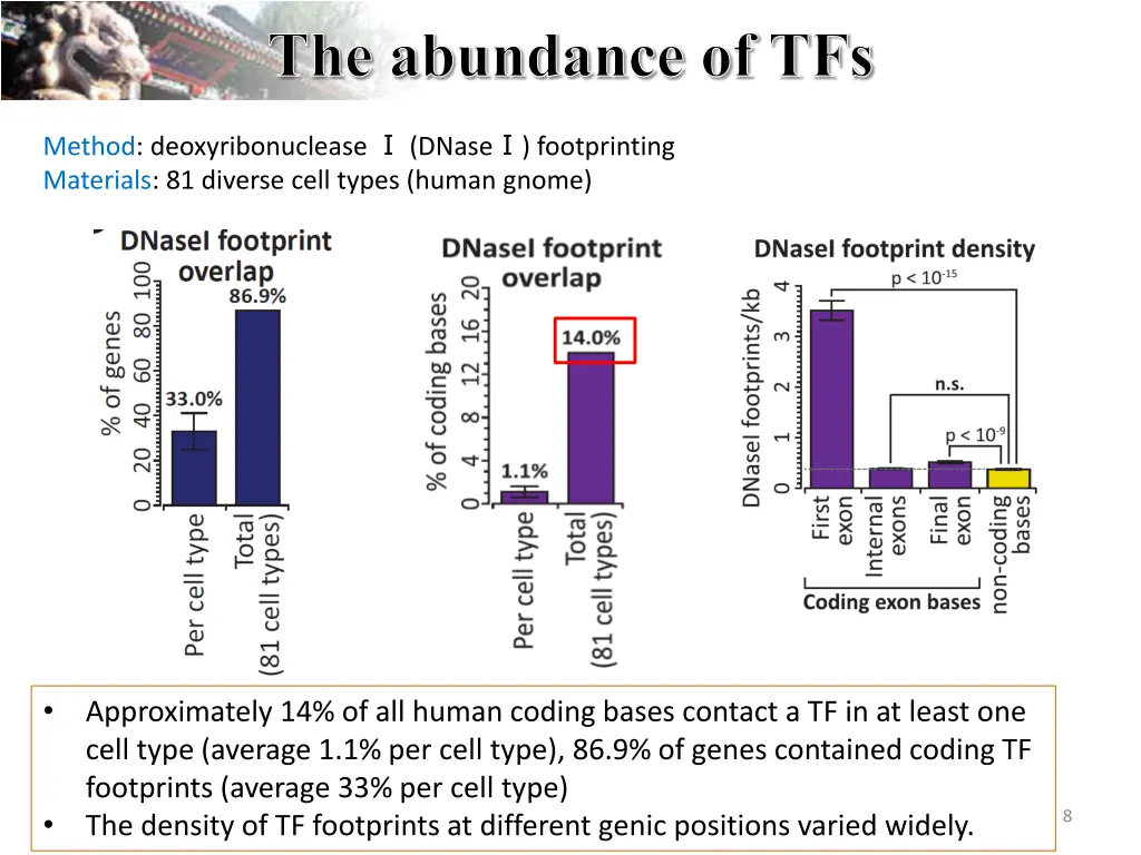 the abundance of tfs