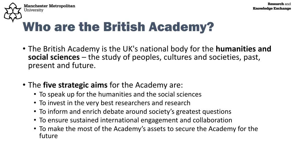 who are the british academy