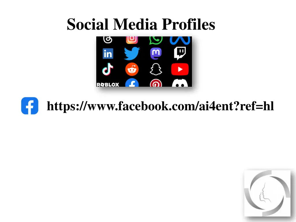 social media profiles