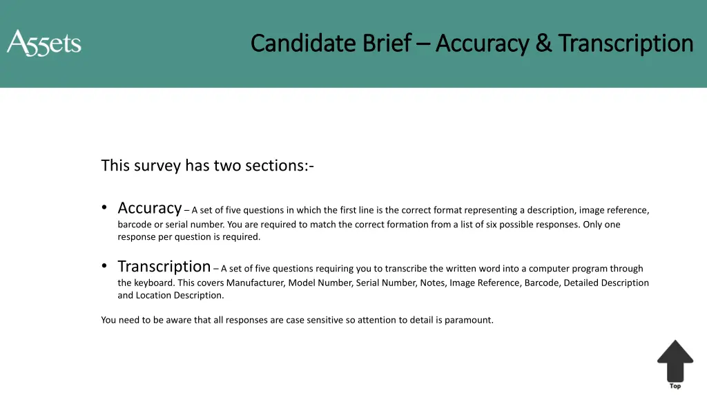 candidate brief candidate brief accuracy