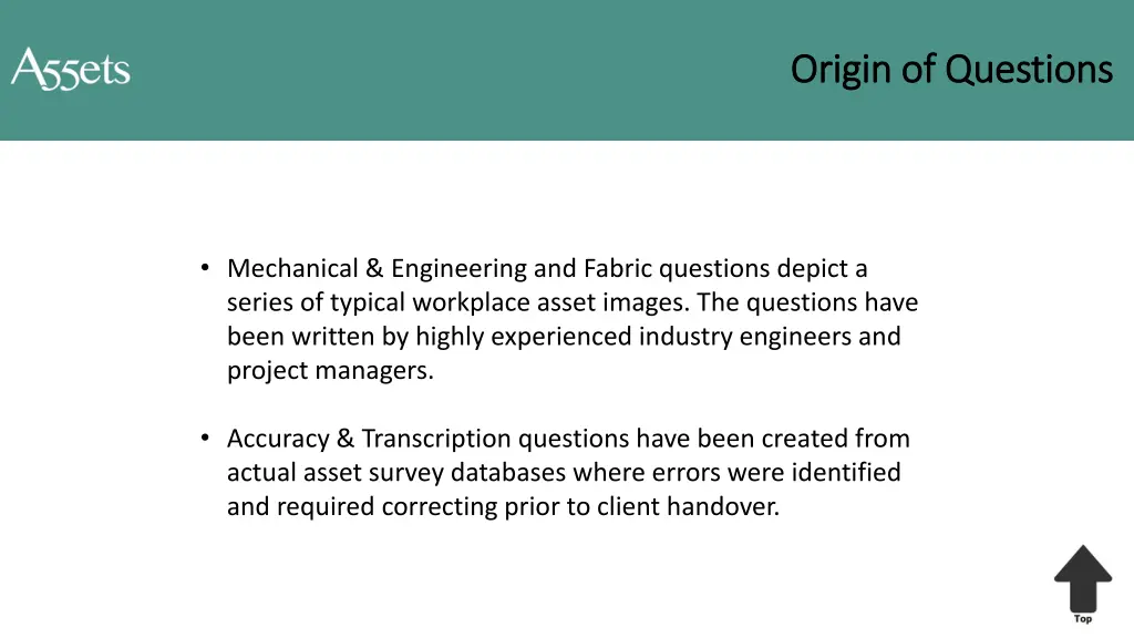 origin of questions origin of questions