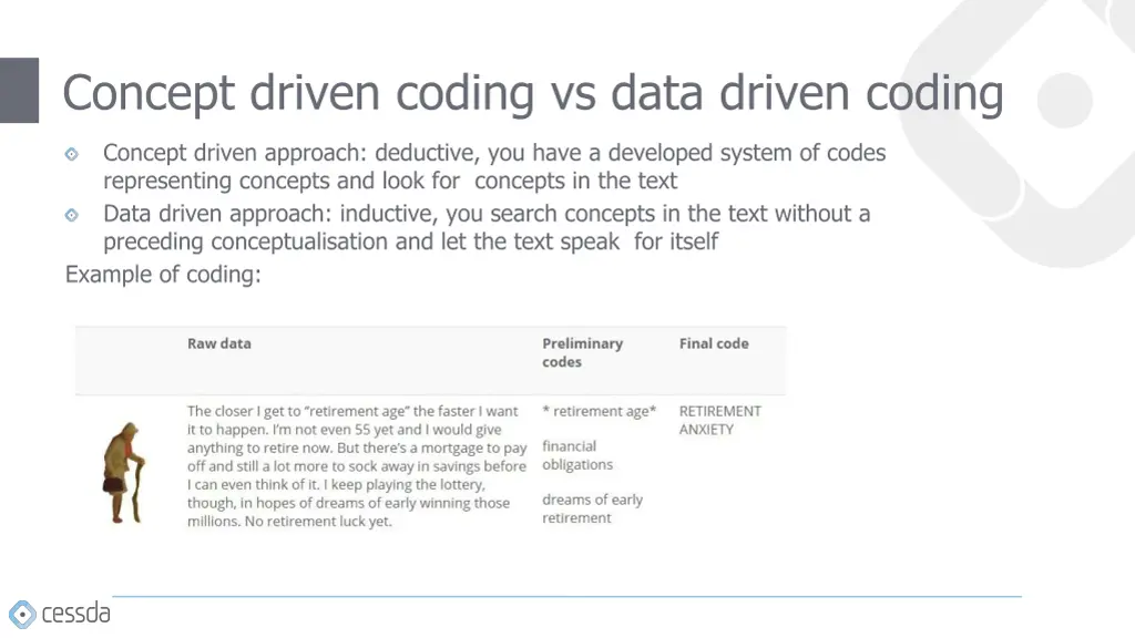 concept driven coding vs data driven coding