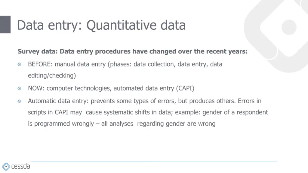 data entry quantitative data