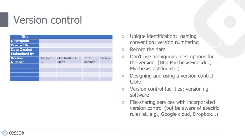 version control