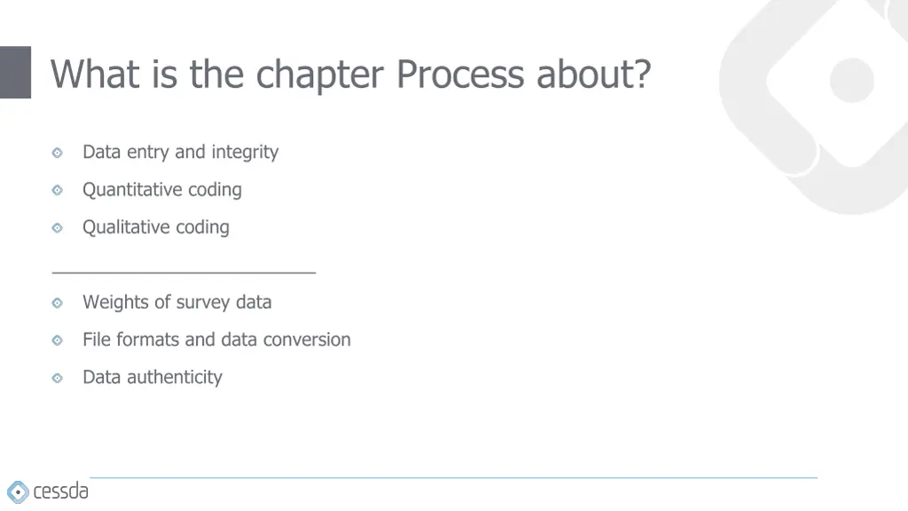 what is the chapter process about