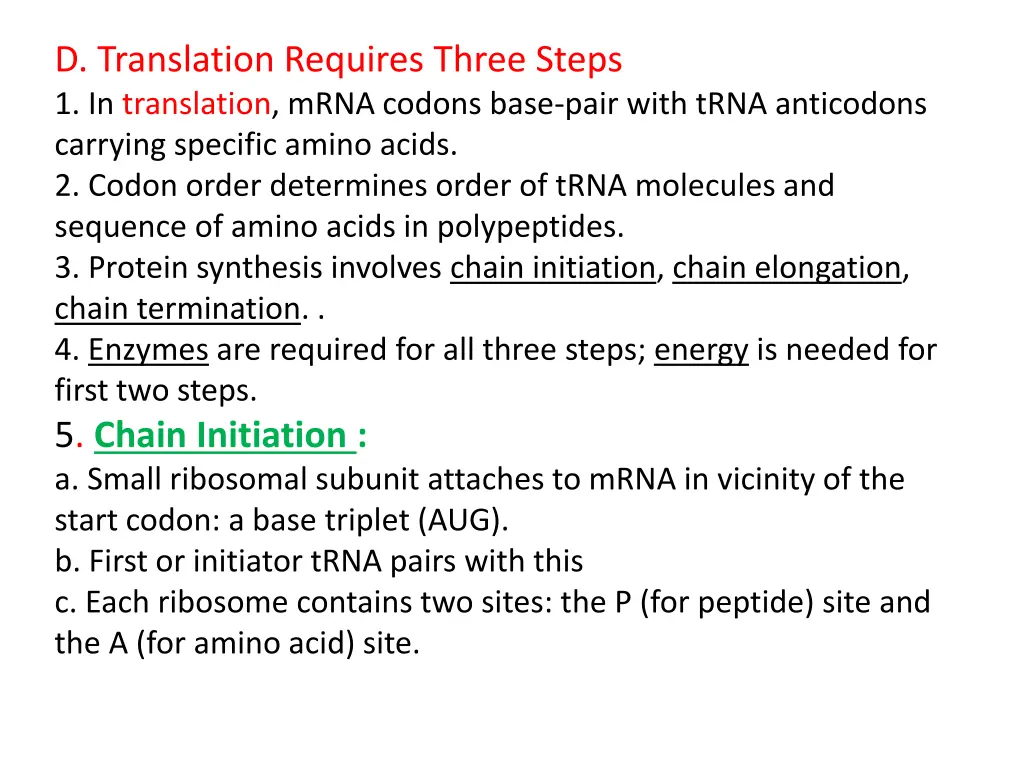 d translation requires three steps