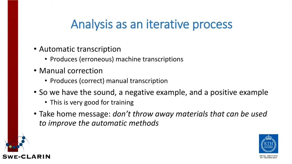 analysis as an iterative process analysis