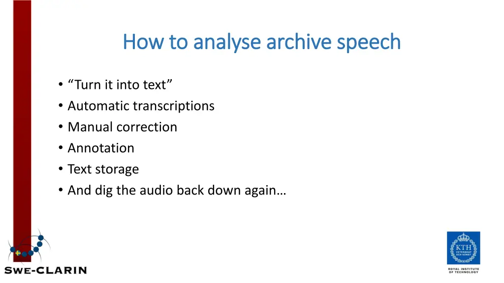 how to analyse archive speech how to analyse