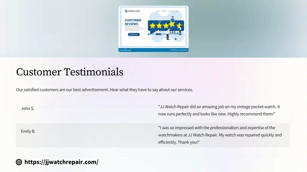 customer testimonials