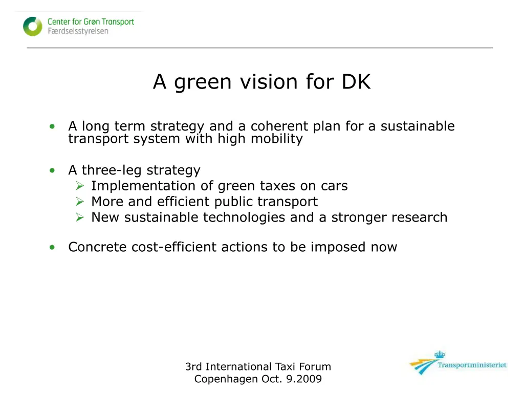 a green vision for dk