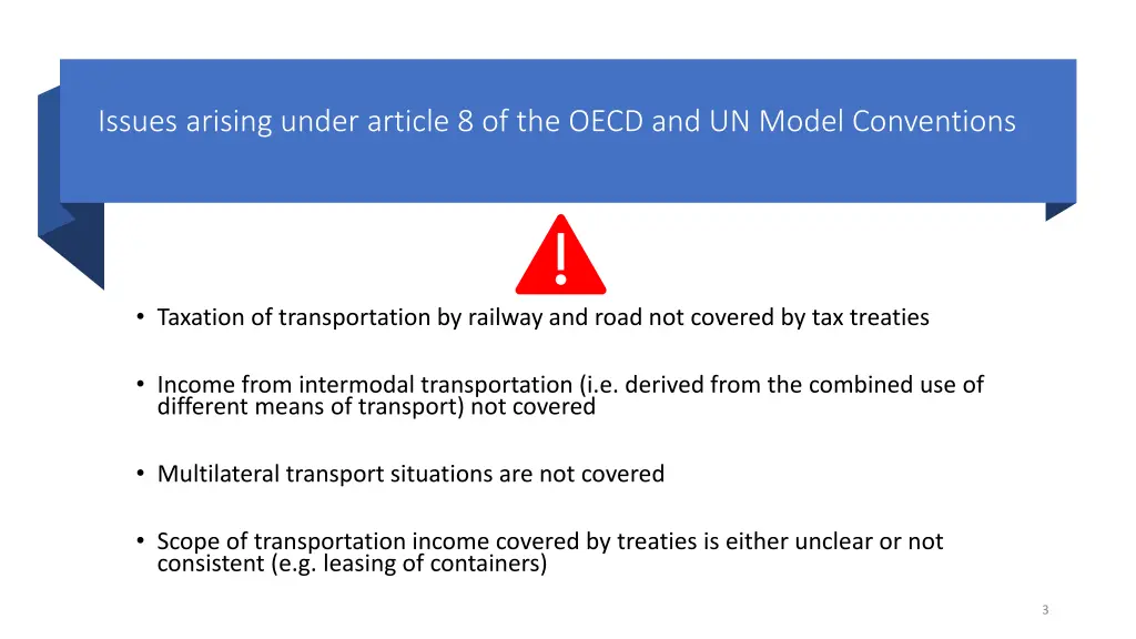 issues arising under article 8 of the oecd