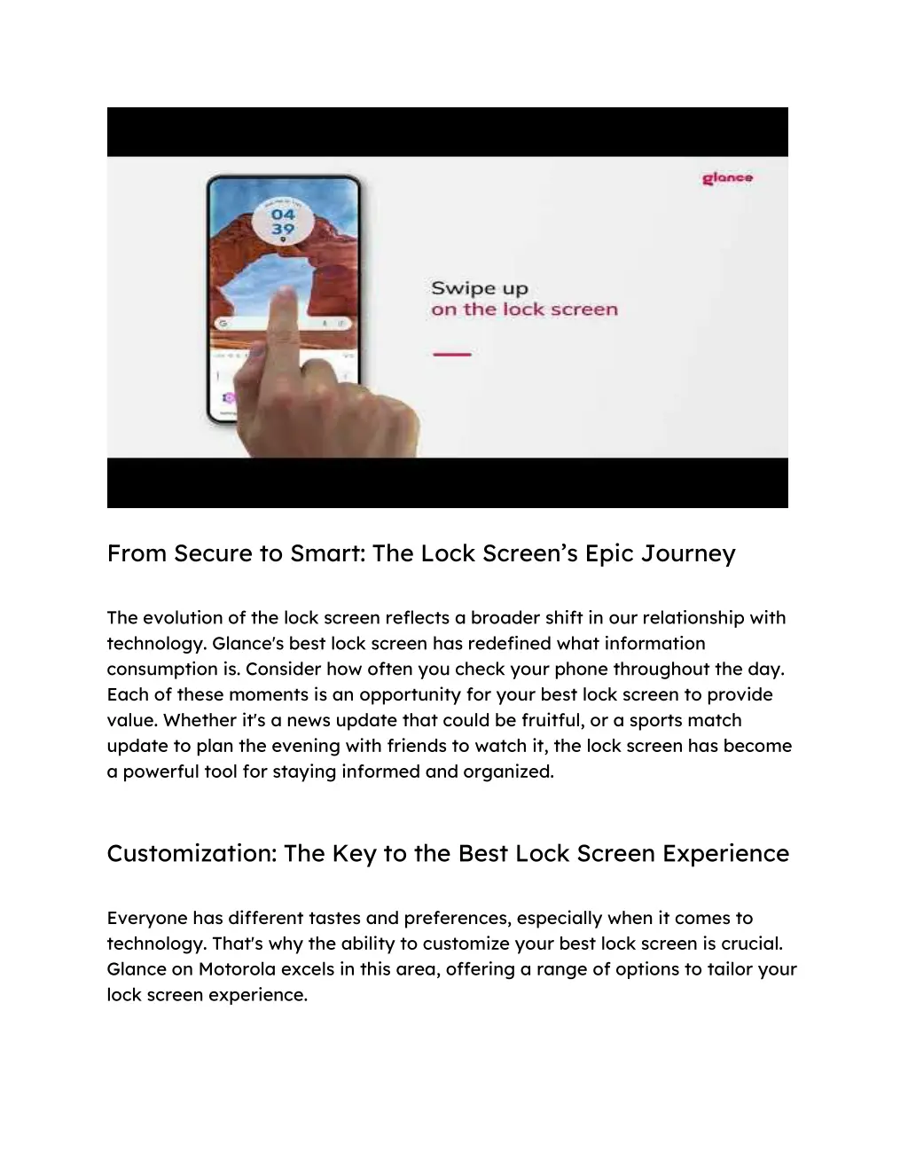 from secure to smart the lock screen s epic