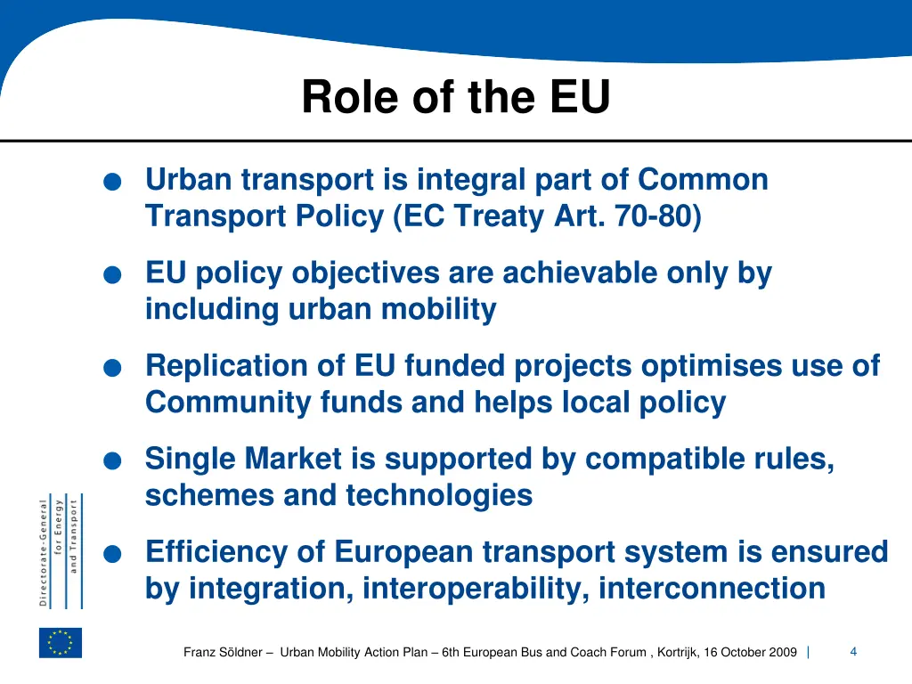 role of the eu