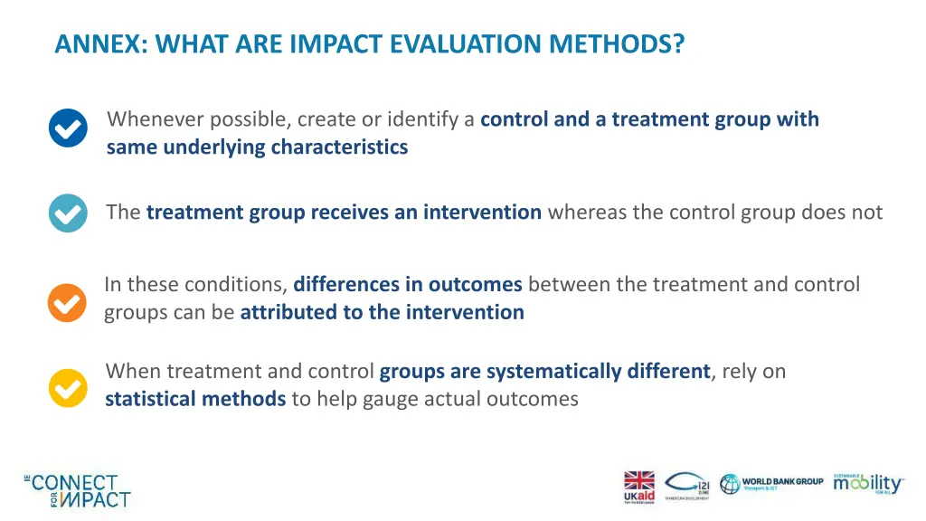 annex what are impact evaluation methods