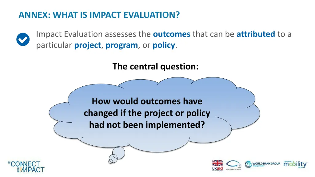 annex what is impact evaluation