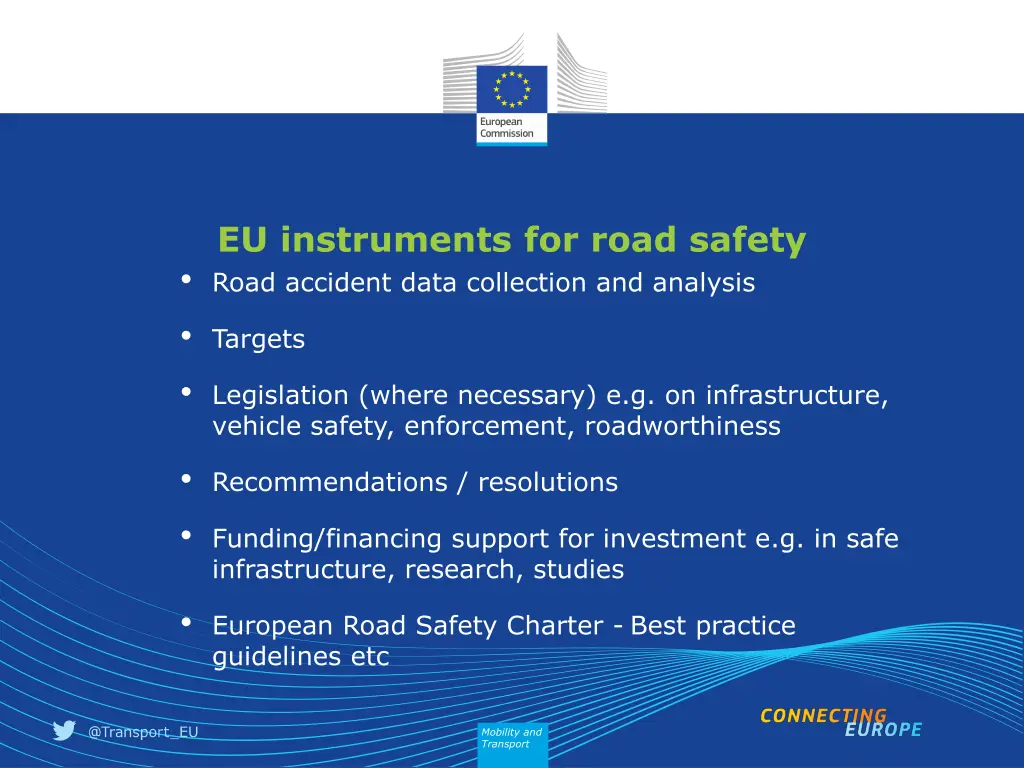 eu instruments for road safety road accident data