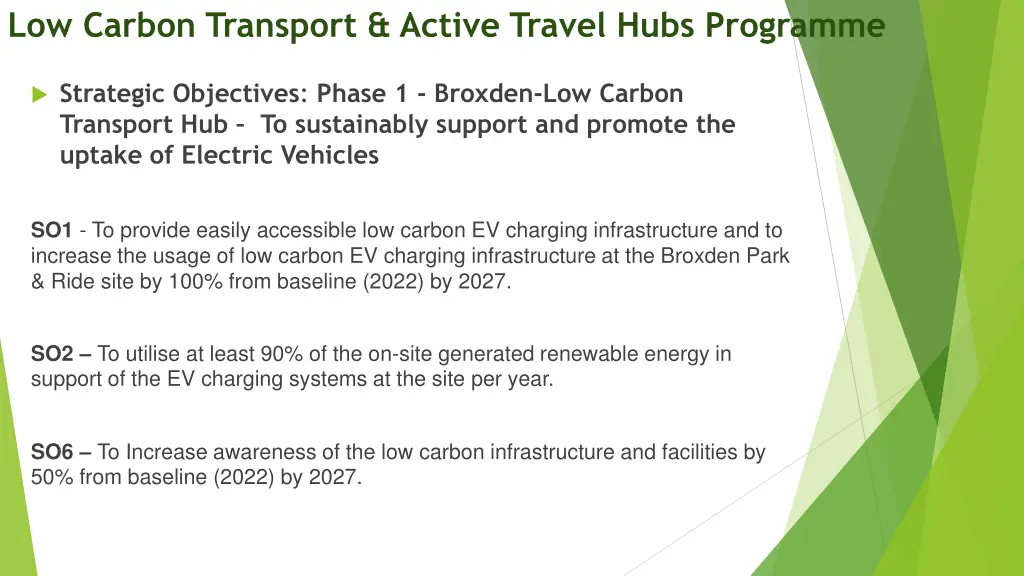 low carbon transport active travel hubs programme 1