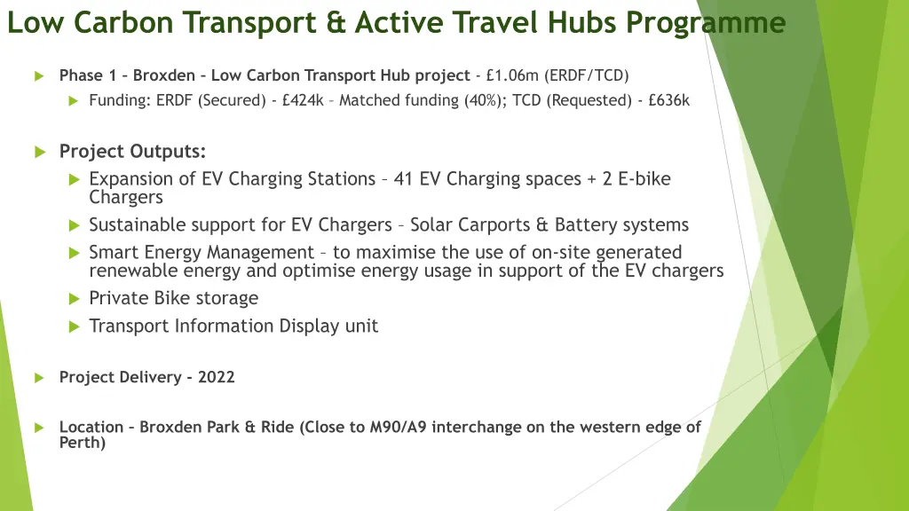 low carbon transport active travel hubs programme 3