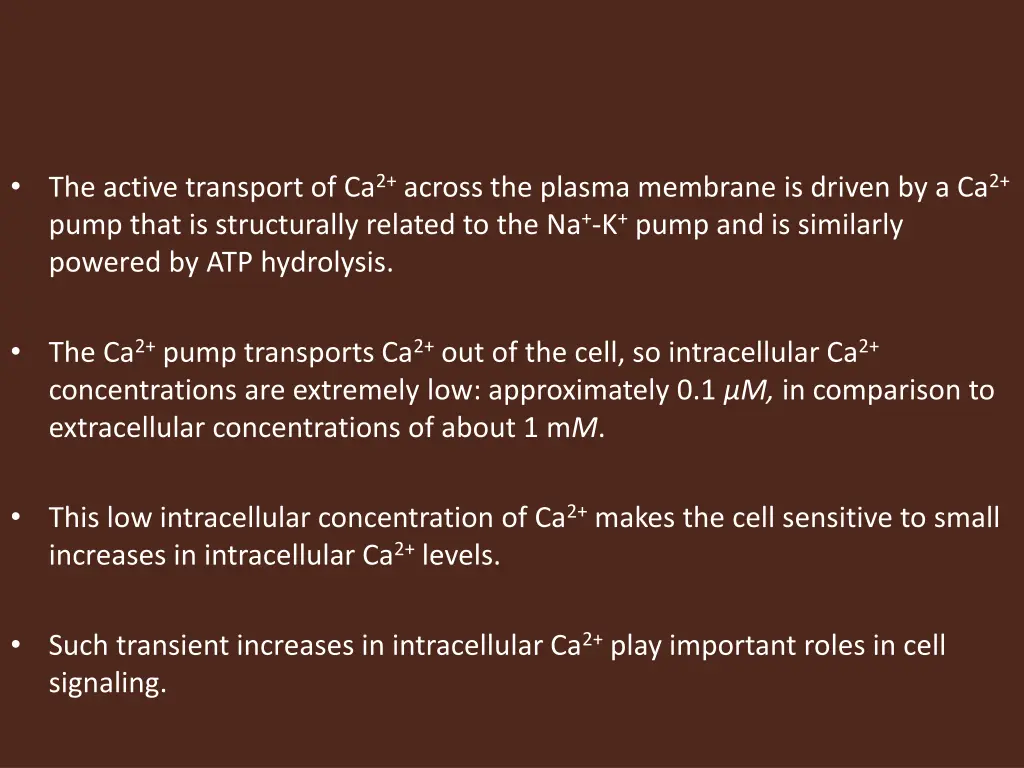 the active transport of ca 2 across the plasma