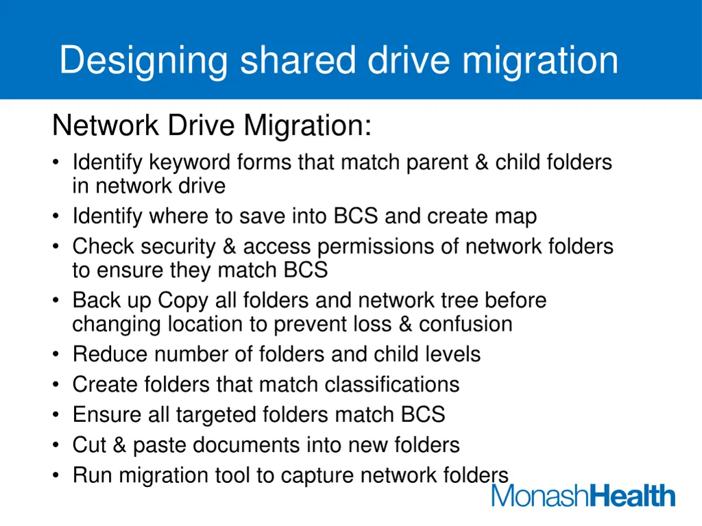 designing shared drive migration