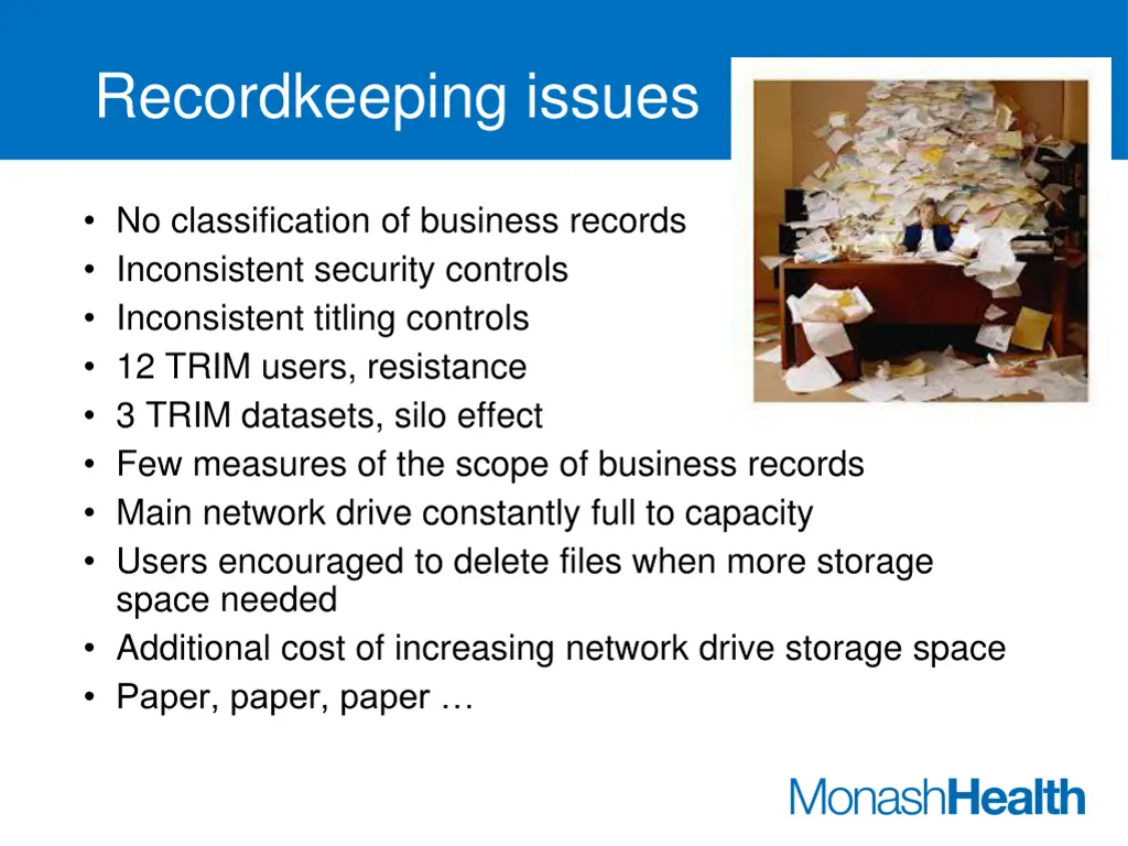 recordkeeping issues