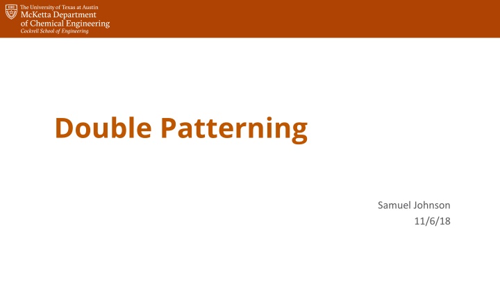 double patterning