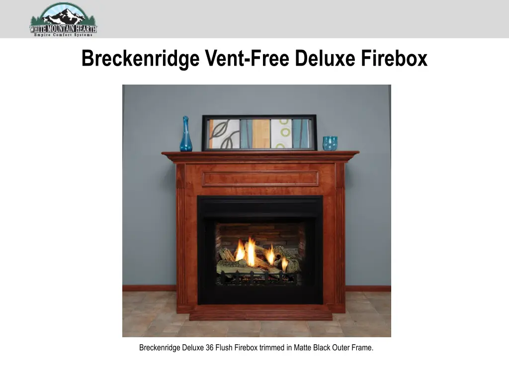 breckenridge vent free deluxe firebox 1