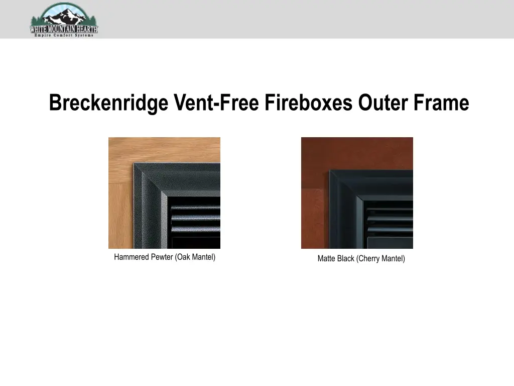 breckenridge vent free fireboxes outer frame