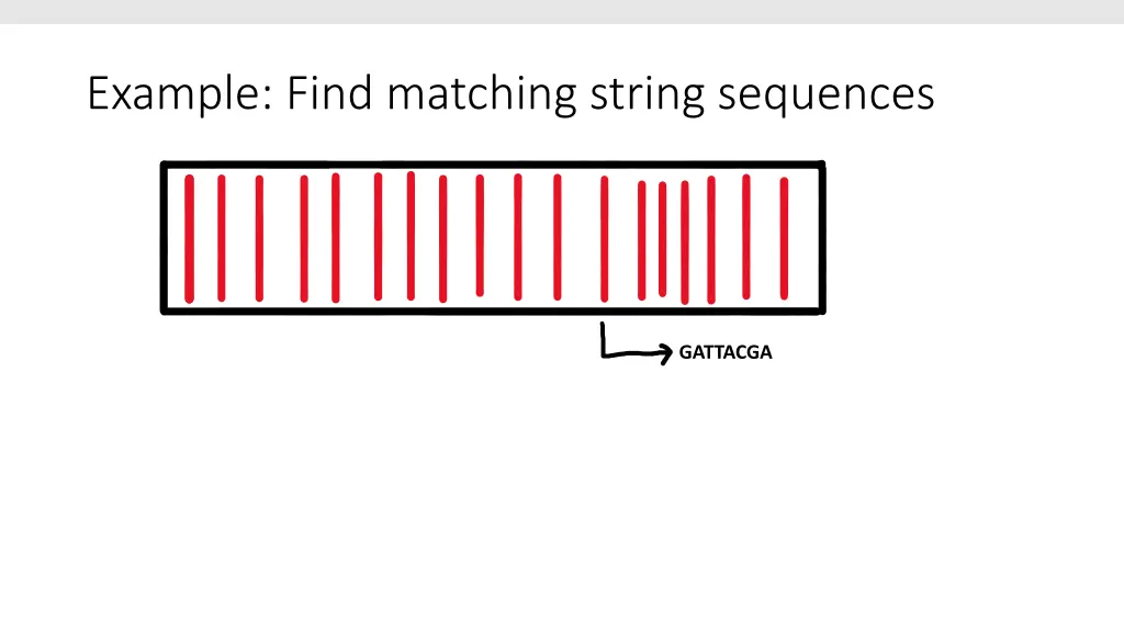 example find matching string sequences