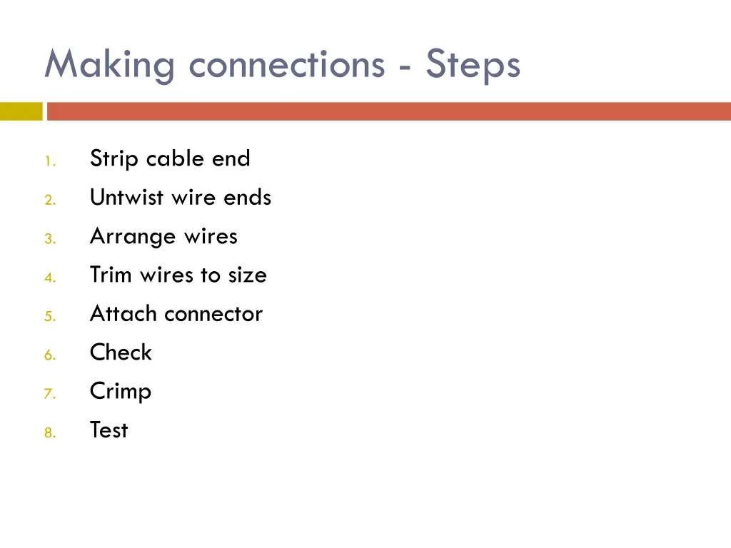 making connections steps