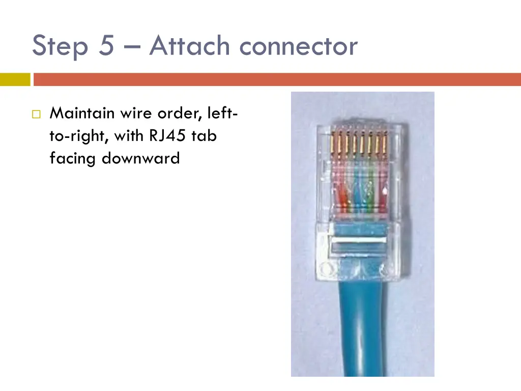 step 5 attach connector